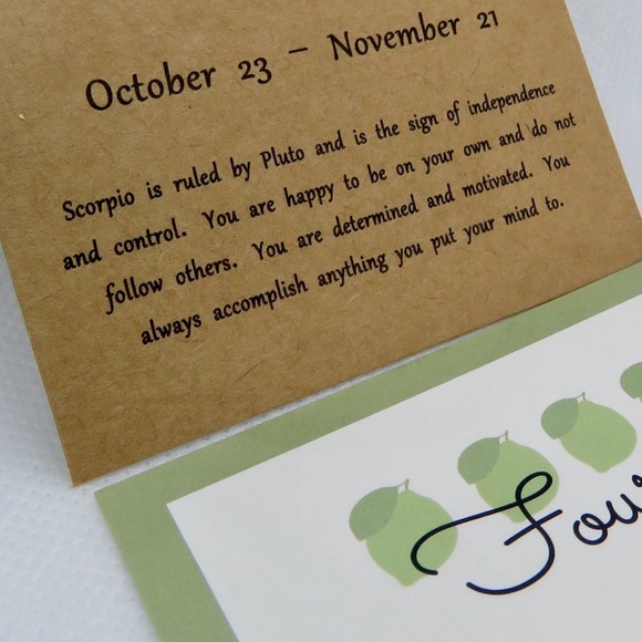 Scorpio Pendant Necklace Gold Horoscope Zodiac Necklace - Picture 3 of 7